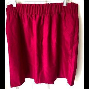J. Crew Raspberry Pull-On Tulip Skirt Size 16